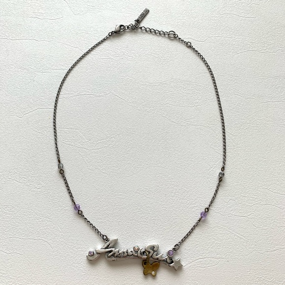 Anna Sui antique style necklace with crystals - Picture 1 of 3